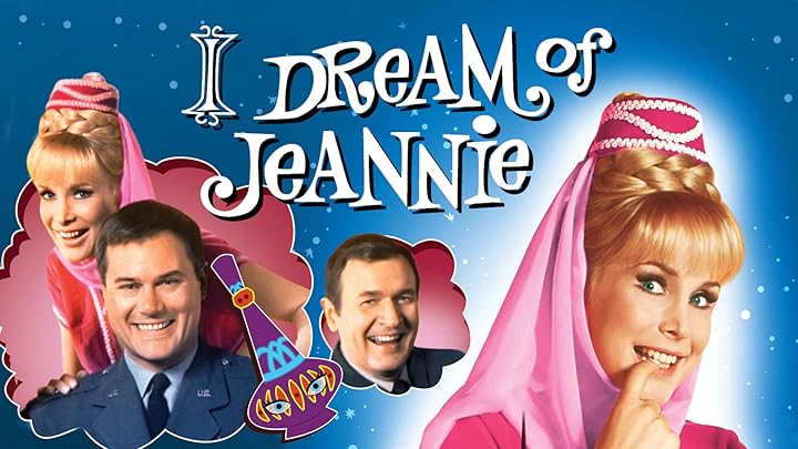 Poster cover image of "I Dream of Jeannie" featuring Barbara Eden, Larry Hagman, and Bill Daily on the poster.